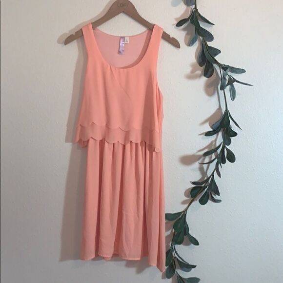 Alya Peach Dress Size: S - Picture 1 of 7